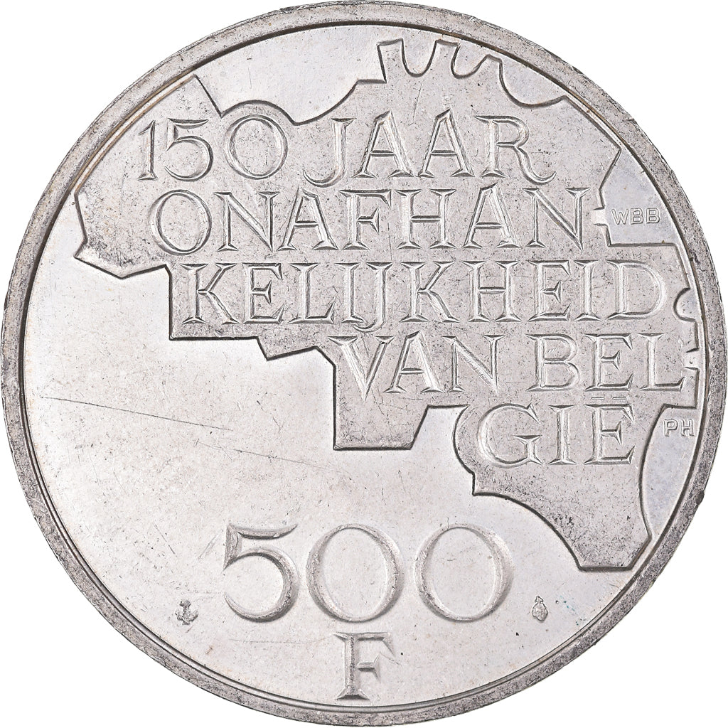Moneta, Belgio, 500 Francs, 500 Frank, 1980, Brussels, BB+, Rame-nichel