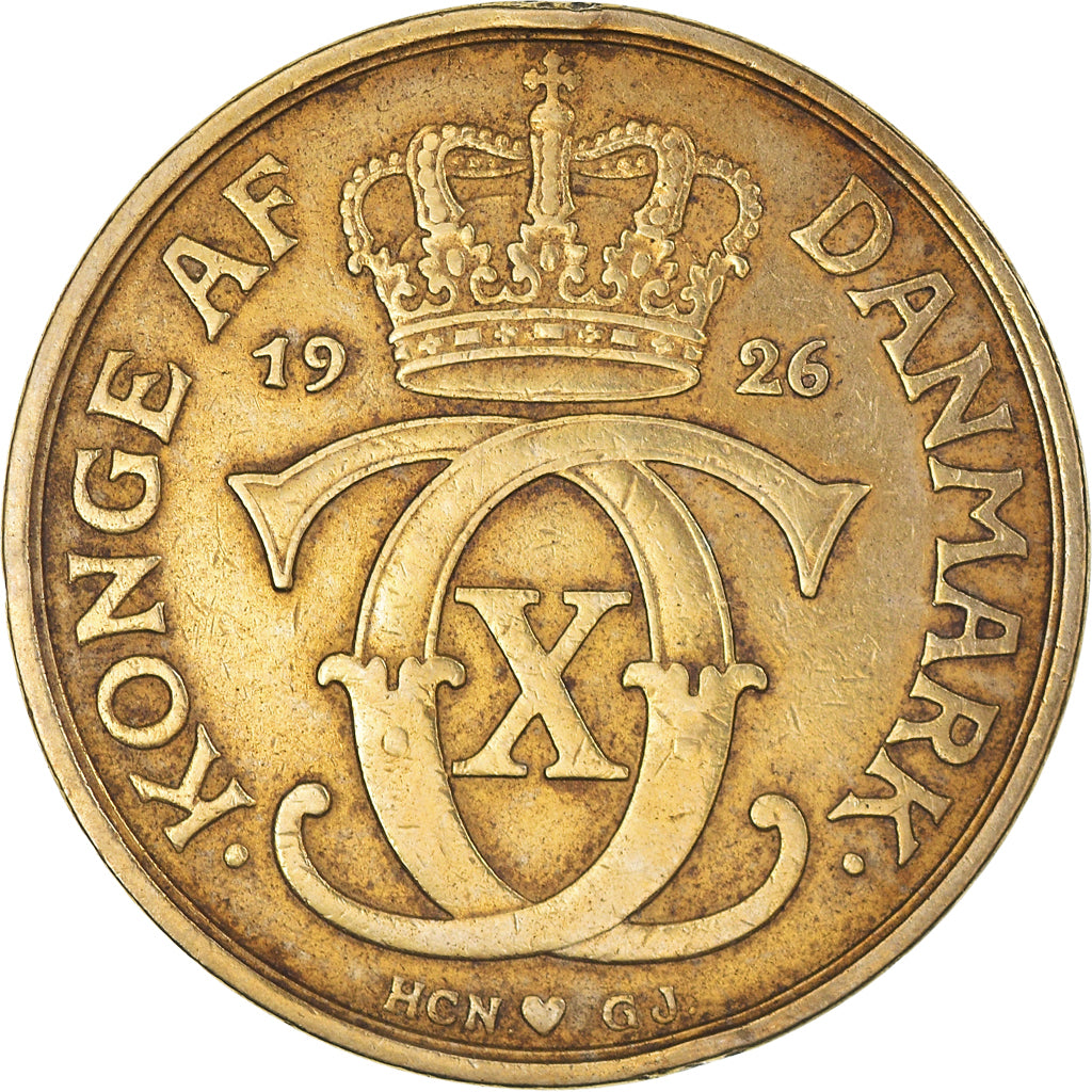 Coin, Denmark, Christian X, 2 Kroner, 1926, Copenhagen, EF(40-45)