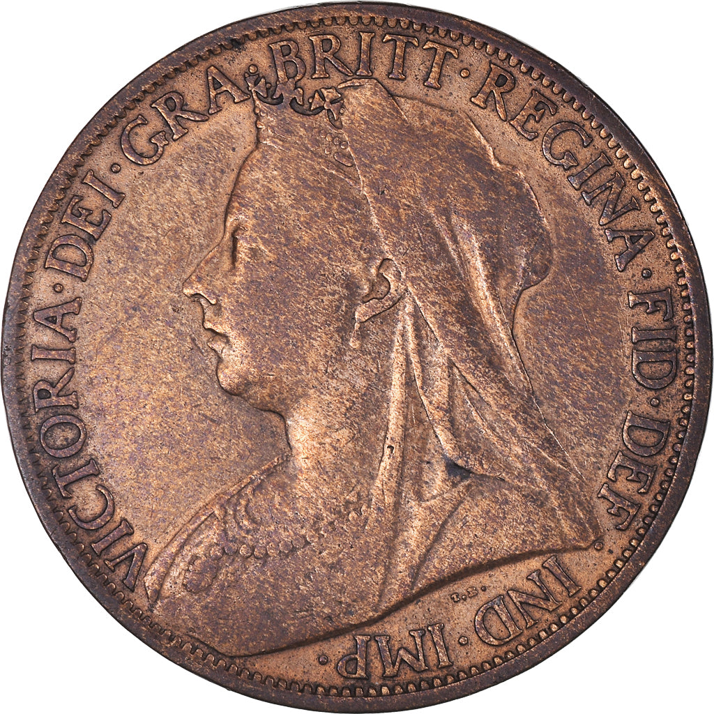 Moneta, Gran Bretagna, Victoria, Penny, 1901, BB, Bronzo, KM:790
