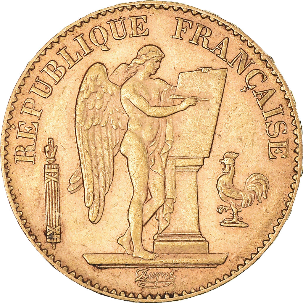 Münze, Frankreich, Génie, 20 Francs, 1890, Paris, SS+, Gold, KM:825