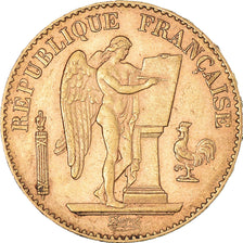 Münze, Frankreich, Génie, 20 Francs, 1890, Paris, SS+, Gold, KM:825
