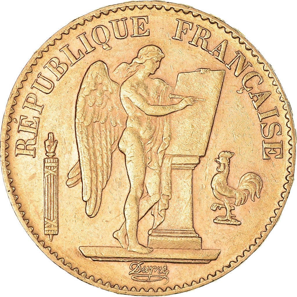 Monnaie, France, Génie, 20 Francs, 1893, Paris, TTB+, Or, Gadoury:1063, KM:825