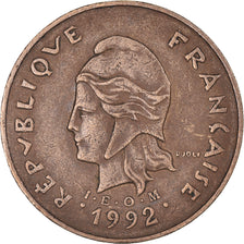 Monnaie, Nouvelle-Calédonie, 100 Francs, 1992, Paris, TTB, Nickel-Bronze