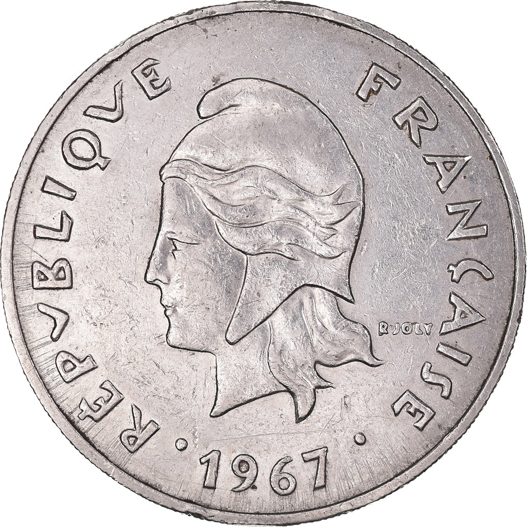 Münze, French Polynesia, 50 Francs, 1967, Paris, SS, Nickel, KM:7, Lecompte:111