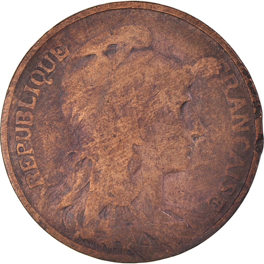 Moneta, Francia, Dupuis, 10 Centimes, 1901, Paris, MB, Bronzo, KM:843