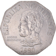 Moneta, Filippine, 2 Piso, 1990, BB, Rame-nichel, KM:244