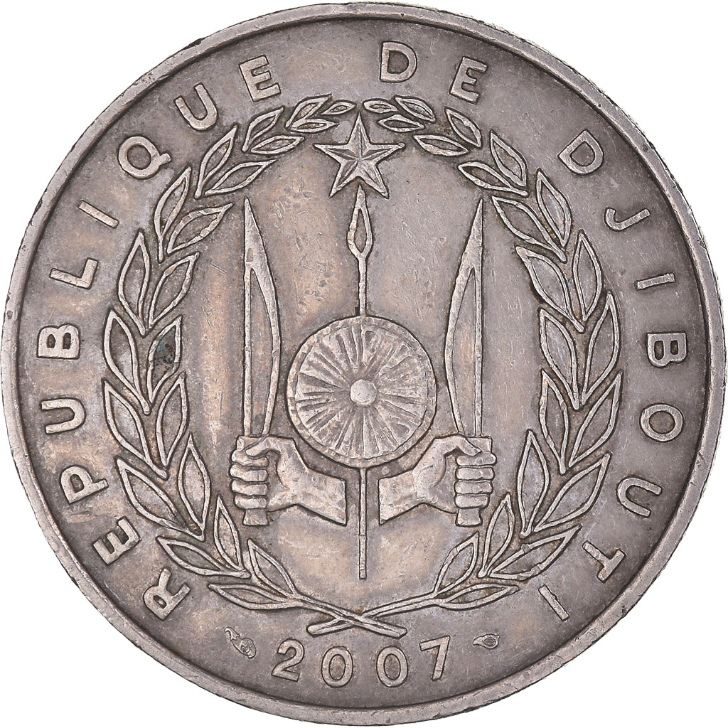 Moneta, Gibuti, 100 Francs, 2007, Paris, BB, Rame-nichel, KM:26