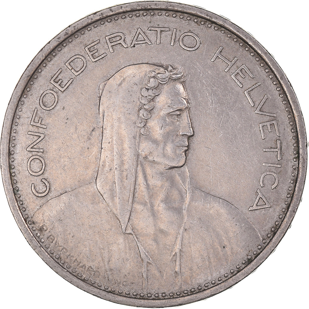 Munten, Zwitserland, 5 Francs, 1968, Bern, ZF, Cupro-nikkel, KM:40a.1