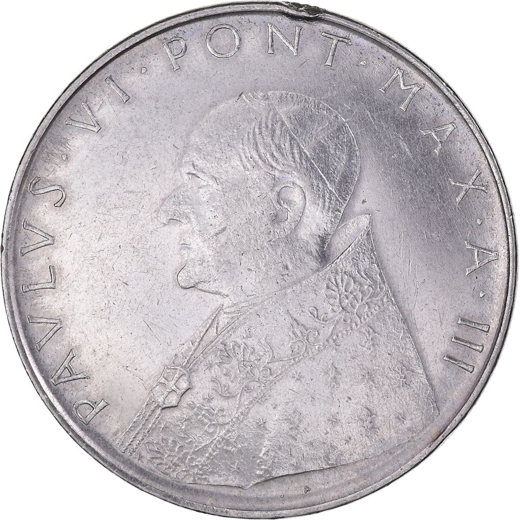 Moneta, PAŃSTWO WATYKAŃSKIE, Paul VI, 100 Lire, 1965, Roma, AU(50-53), Stal