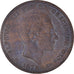 Moeda, Espanha, Alfonso XII, 10 Centimos, 1878, Madrid, VF(30-35), Bronze