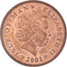 Coin, Isle of Man, Elizabeth II, 2 Pence, 2001, Pobjoy Mint, AU(55-58), Copper