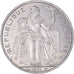 Moeda, Polinésia Francesa, 5 Francs, 1991, Paris, AU(55-58), Alumínio, KM:12