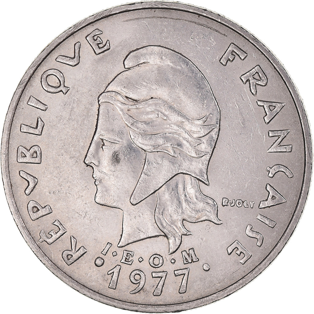 Münze, Neukaledonien, 20 Francs, 1977, Paris, SS+, Nickel, KM:12, Lecompte:107