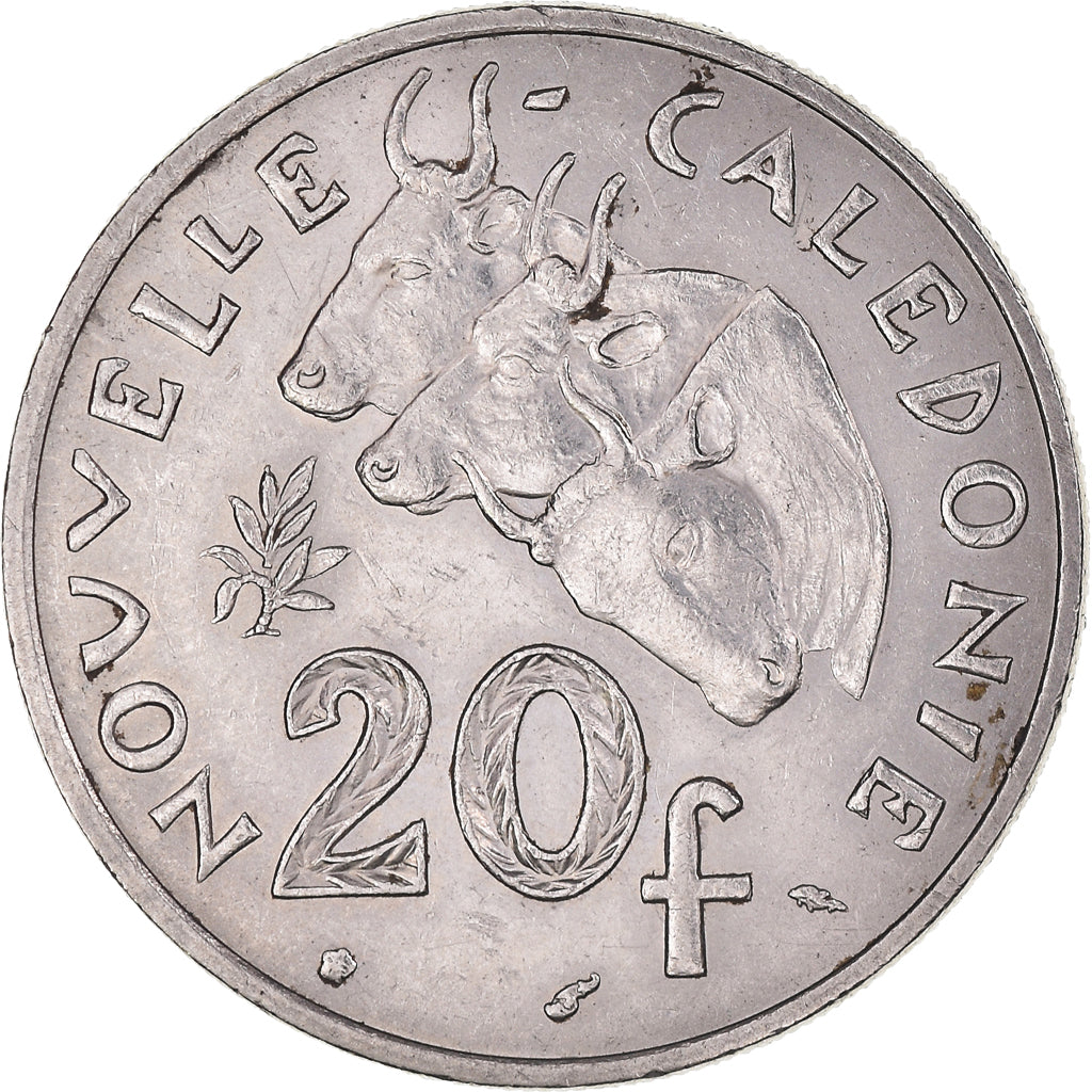 Münze, Neukaledonien, 20 Francs, 1977, Paris, SS+, Nickel, KM:12, Lecompte:107
