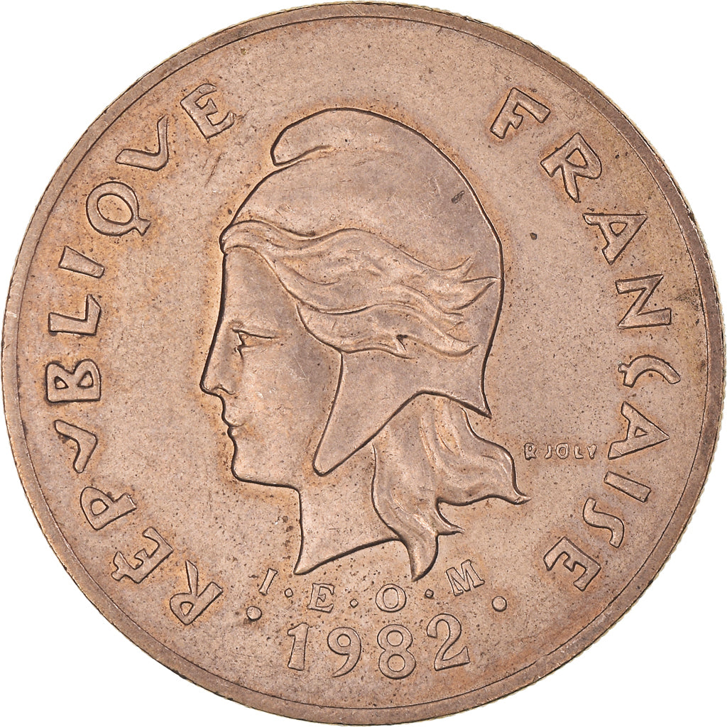 Coin, French Polynesia, 100 Francs, 1982, Paris, AU(55-58), Nickel-Bronze