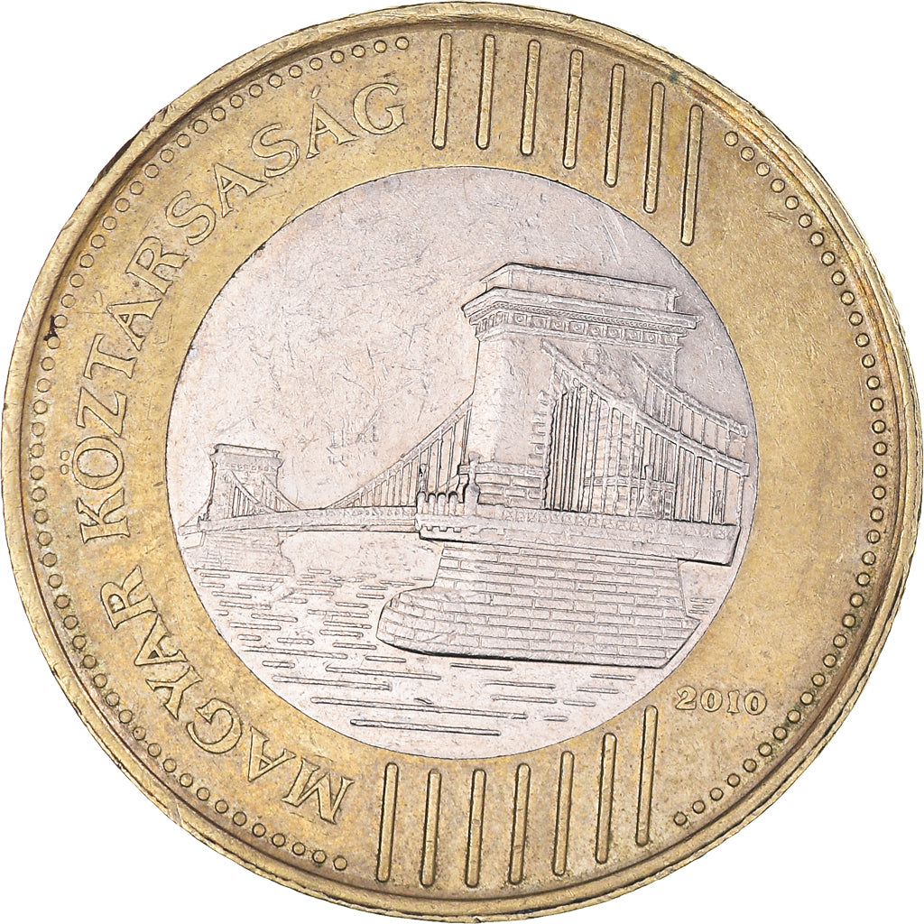 Coin, Hungary, 200 Forint, 2010, Budapest, EF(40-45), Bi-Metallic, KM:826