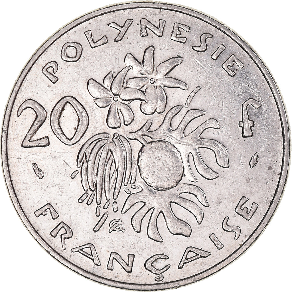 Moneta, Polinezja Francuska, 20 Francs, 1983, Paris, AU(50-53), Nikiel, KM:9