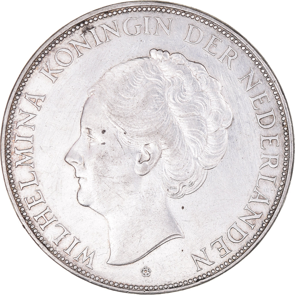 Moeda, Países Baixos, Wilhelmina I, 2-1/2 Gulden, 1939, AU(50-53), Prata