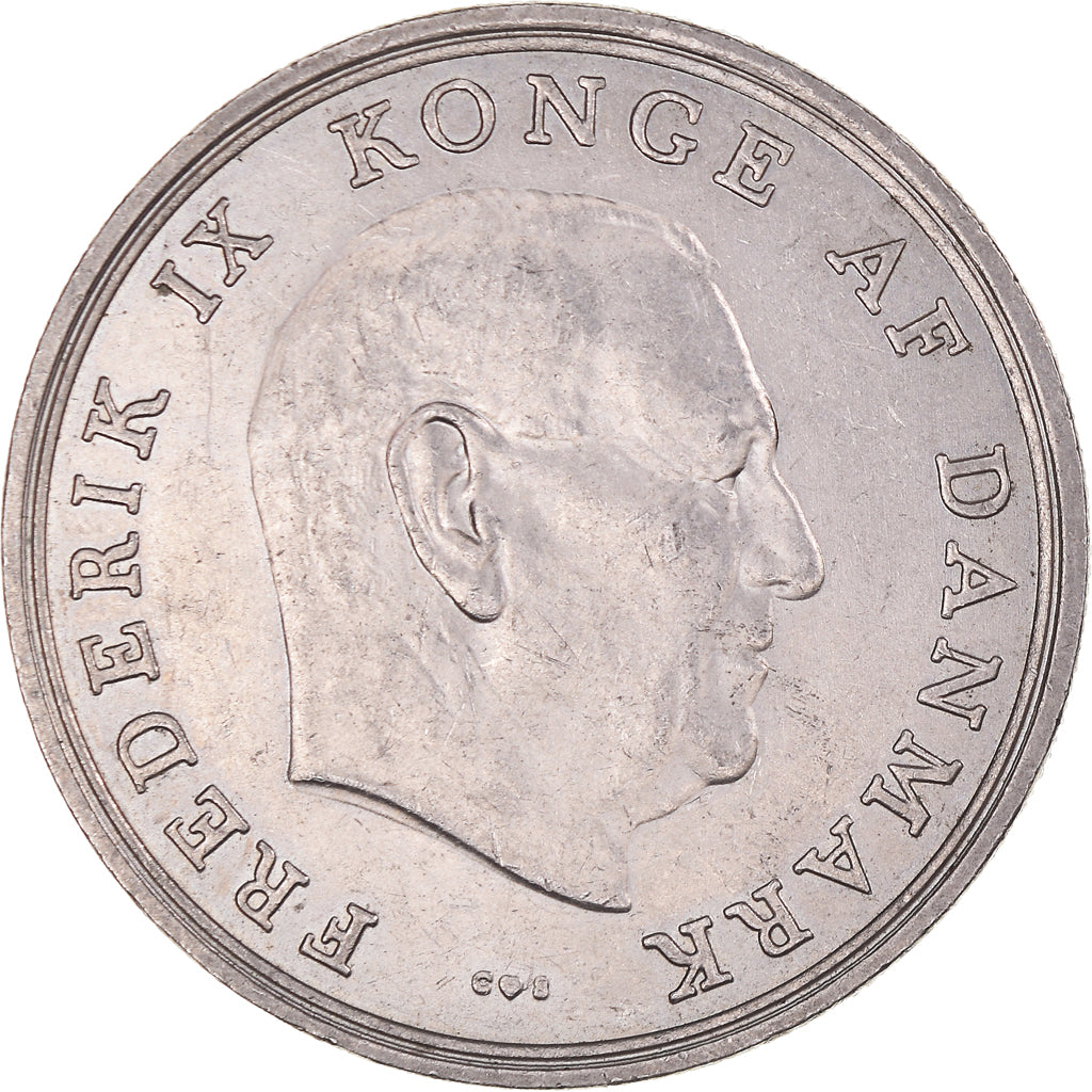 Munten, Denemarken, Frederik IX, 5 Kroner, 1971, Copenhagen, ZF+, Cupro-nikkel