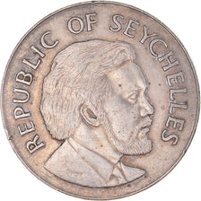 Coin, Seychelles, Rupee, 1976, British Royal Mint, EF(40-45), Copper-nickel