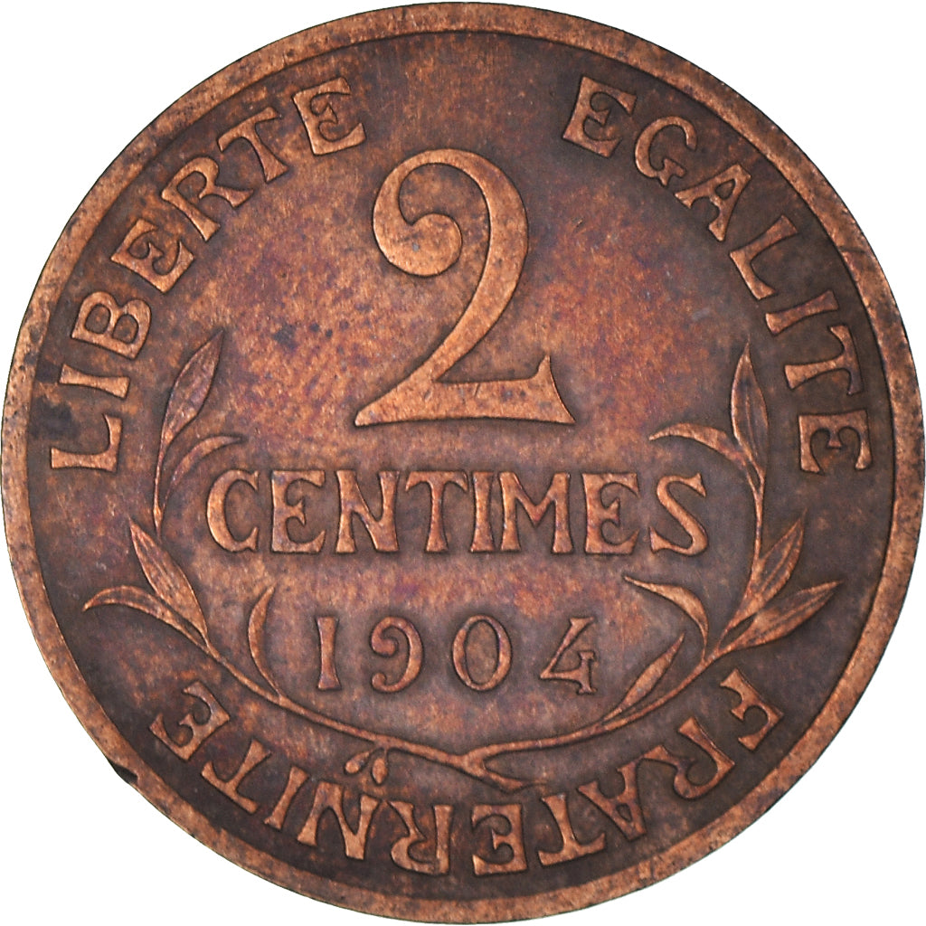 Moneta, Francja, Dupuis, 2 Centimes, 1904, Paris, EF(40-45), Brązowy, KM:841