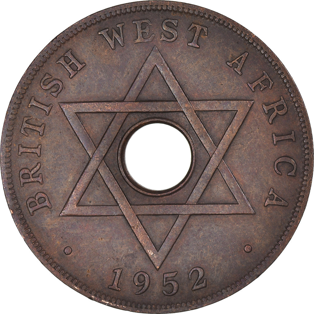 Monnaie, Afrique Occidentale britannique, George VI, Penny, 1952, Birmingham
