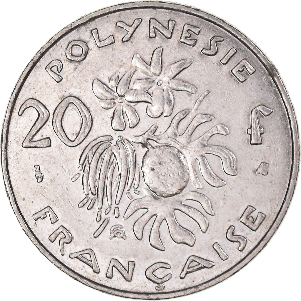 Moneta, Polinesia francese, 20 Francs, 1998, Paris, BB, Nichel, KM:9
