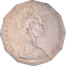 Munten, Australië, Elizabeth II, 50 Cents, 1970, ZF+, Cupro-nikkel, KM:69