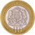 Coin, Morocco, Mohammed VI, 10 Dirhams, 2002/AH1423, EF(40-45), Bi-Metallic
