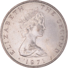 Munten, Eiland Man, Elizabeth II, 10 New Pence, 1971, ZF+, Cupro-nikkel, KM:23