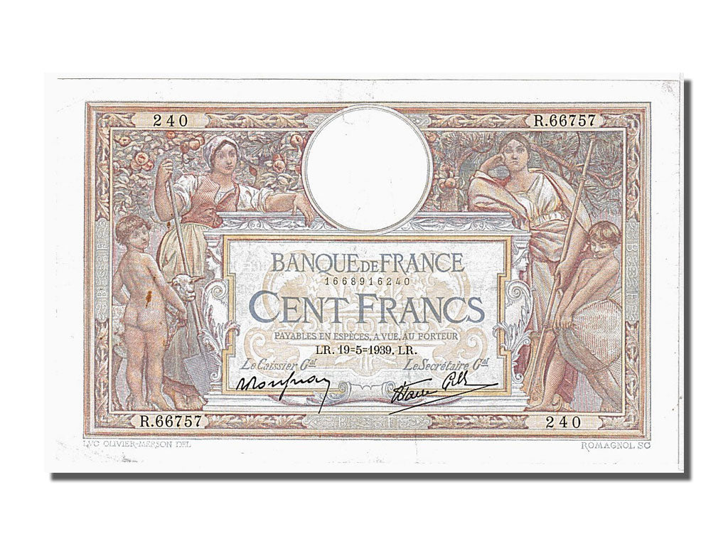 100 Francs Luc Olivier Merson type 