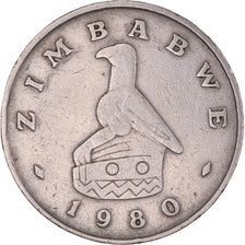 Monnaie, Zimbabwe, Dollar, 1980, TB+, Cupro-nickel, KM:6