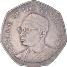Coin, GAMBIA, THE, Dalasi, 1987, EF(40-45), Copper-nickel, KM:29