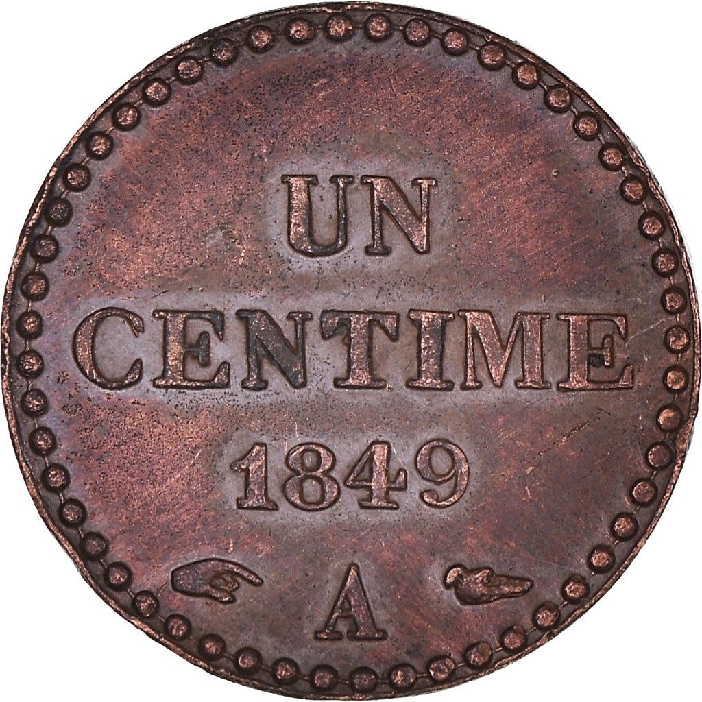 Münze, Frankreich, Dupré, Centime, 1849, Paris, VZ, Bronze, KM:754, Gadoury:84