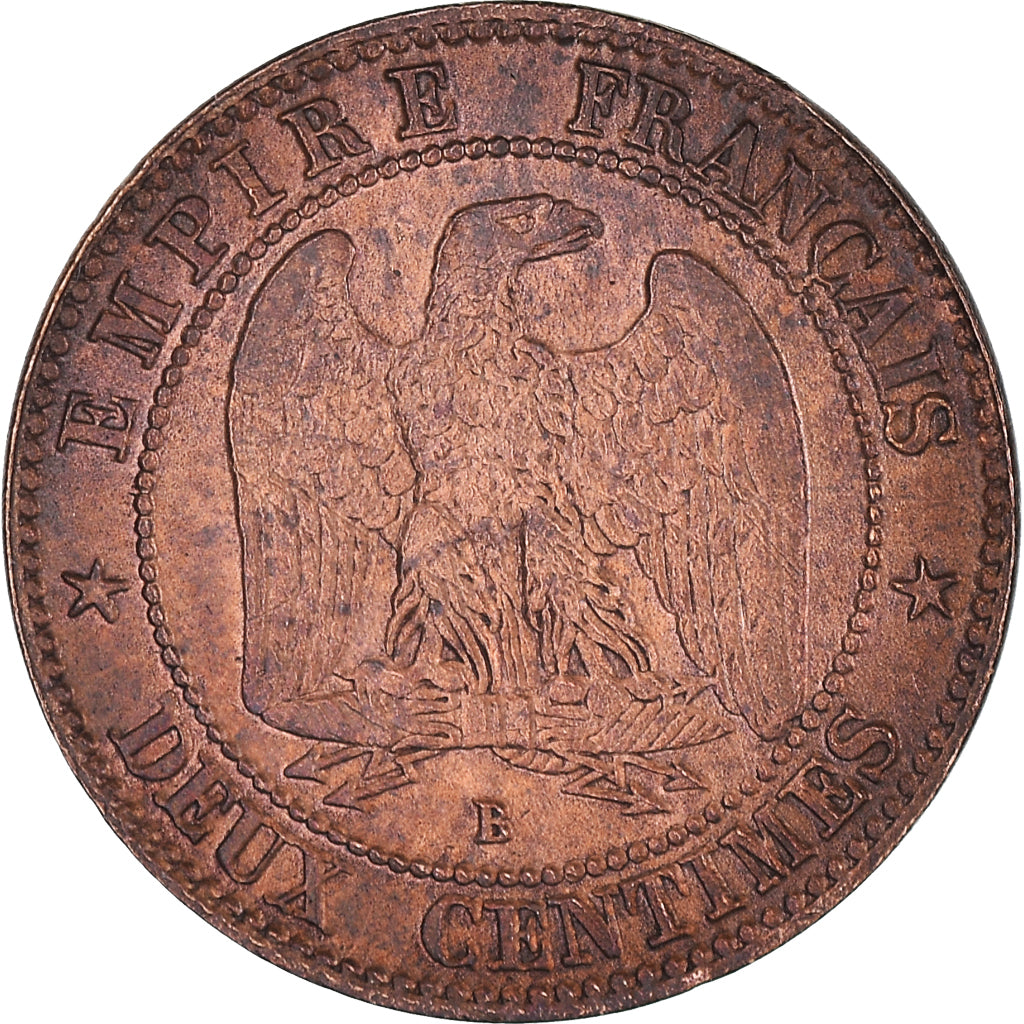 Coin, France, Napoléon III, 2 Centimes, 1857, Rouen, VF(20-25), Bronze