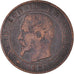 Munten, Frankrijk, Napoléon III, 5 Centimes, 1854, Lille, FR+, Bronzen