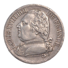 Francia, Louis XVIII, Louis XVIII, 5 Francs, 1814, Toulouse, BB+, Argento, KM...