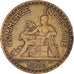 Moneda, Francia, Chambre de commerce, 2 Francs, 1920, Paris, BC+, Aluminio -