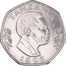 Monnaie, Tanzanie, 20 Shilingi, 1992, SUP, Nickel Bonded Steel, KM:27.2