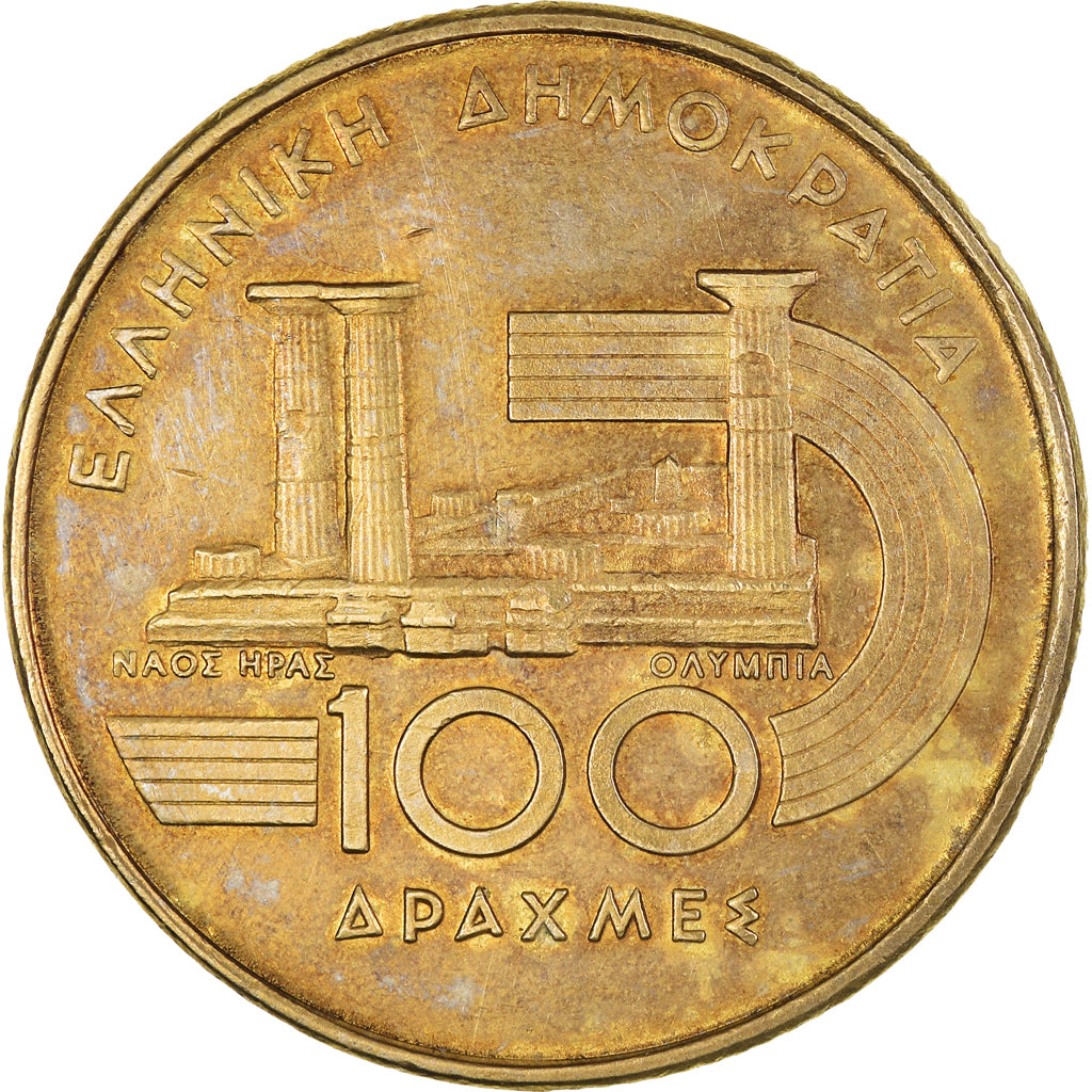 Moneta, Grecia, 100 Drachmes, 1997, Athens, BB, Alluminio-bronzo, KM:169