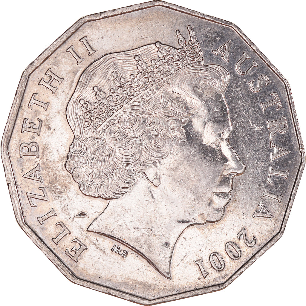 Münze, Australien, Elizabeth II, 50 Cents, 2001, Royal Australian Mint