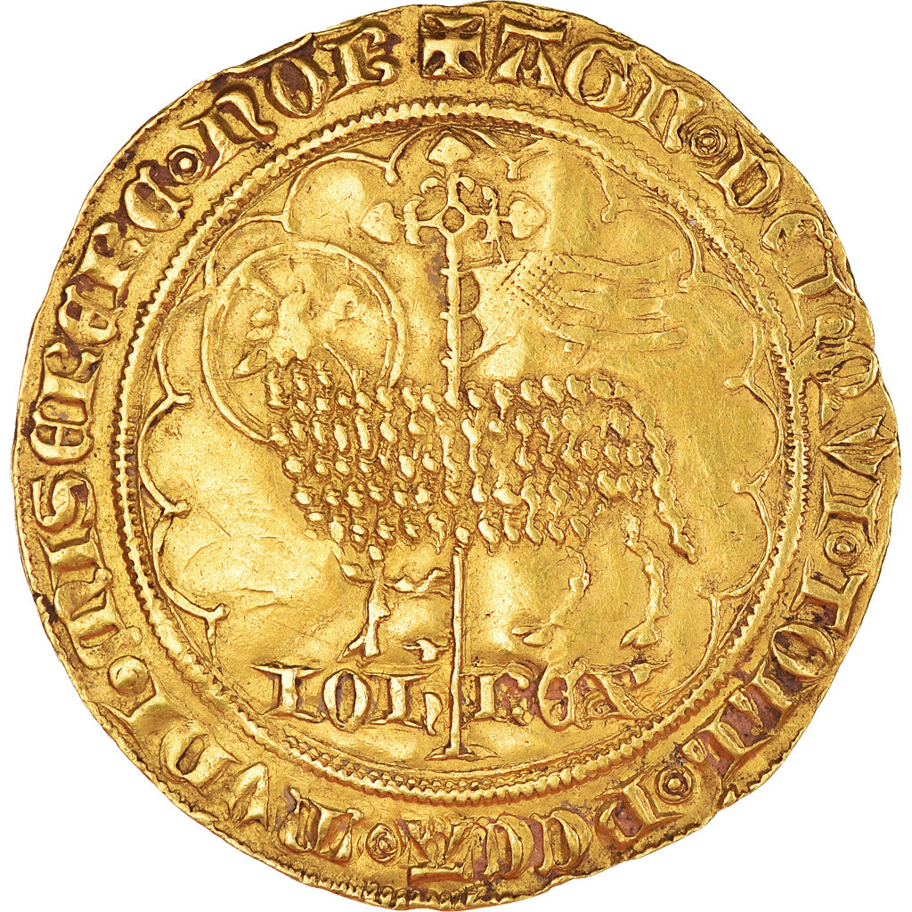 Coin, France, Jean II le Bon, Mouton d'or, 1350-1364, AU(50-53), Gold