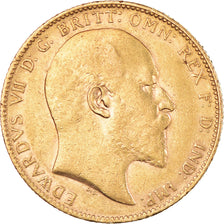 Coin, Australia, Edward VII, Sovereign, 1902, Perth, AU(55-58), Gold, KM:15