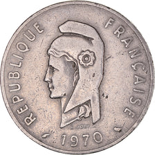 Coin, FRENCH AFARS & ISSAS, 100 Francs, 1970, Paris, EF(40-45), Copper-nickel