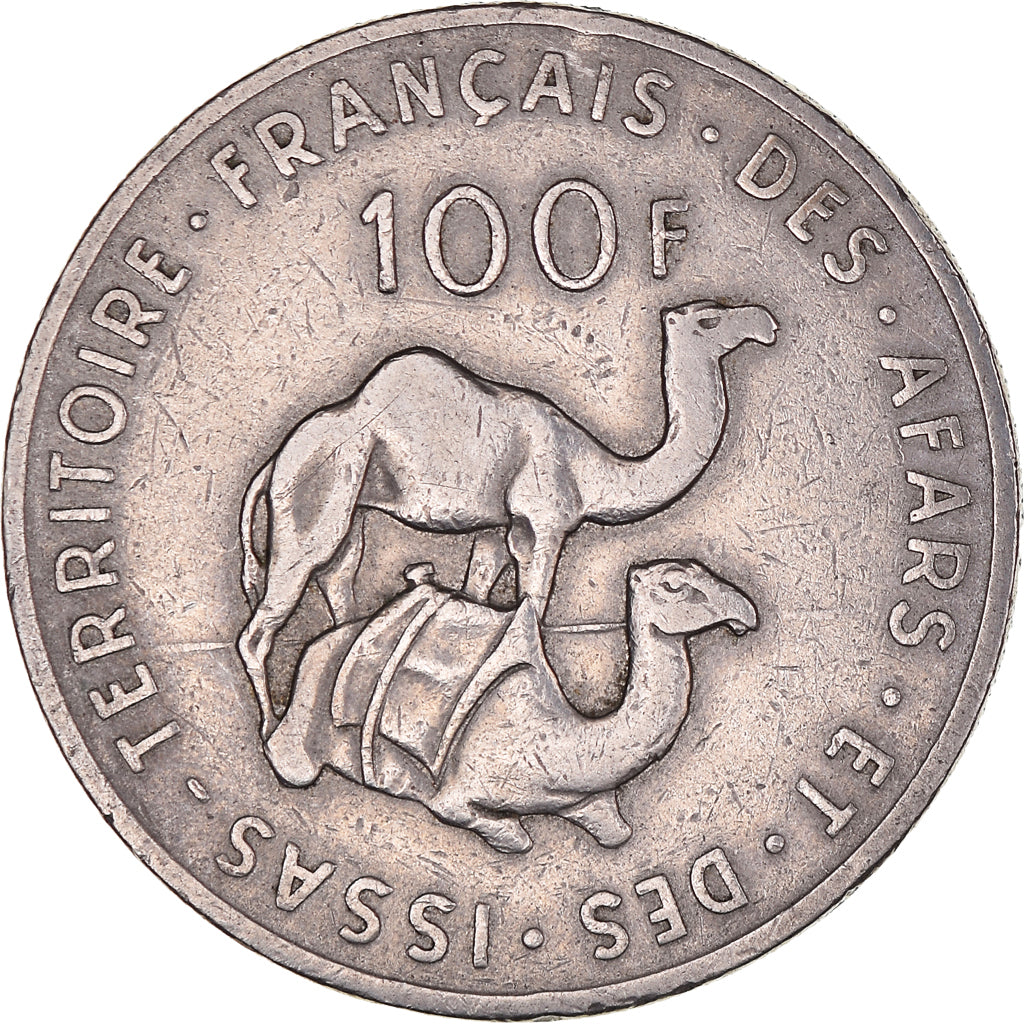 Coin, FRENCH AFARS & ISSAS, 100 Francs, 1970, Paris, EF(40-45), Copper-nickel