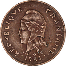 Coin, New Caledonia, 100 Francs, 1984, Paris, EF(40-45), Nickel-Bronze, KM:15