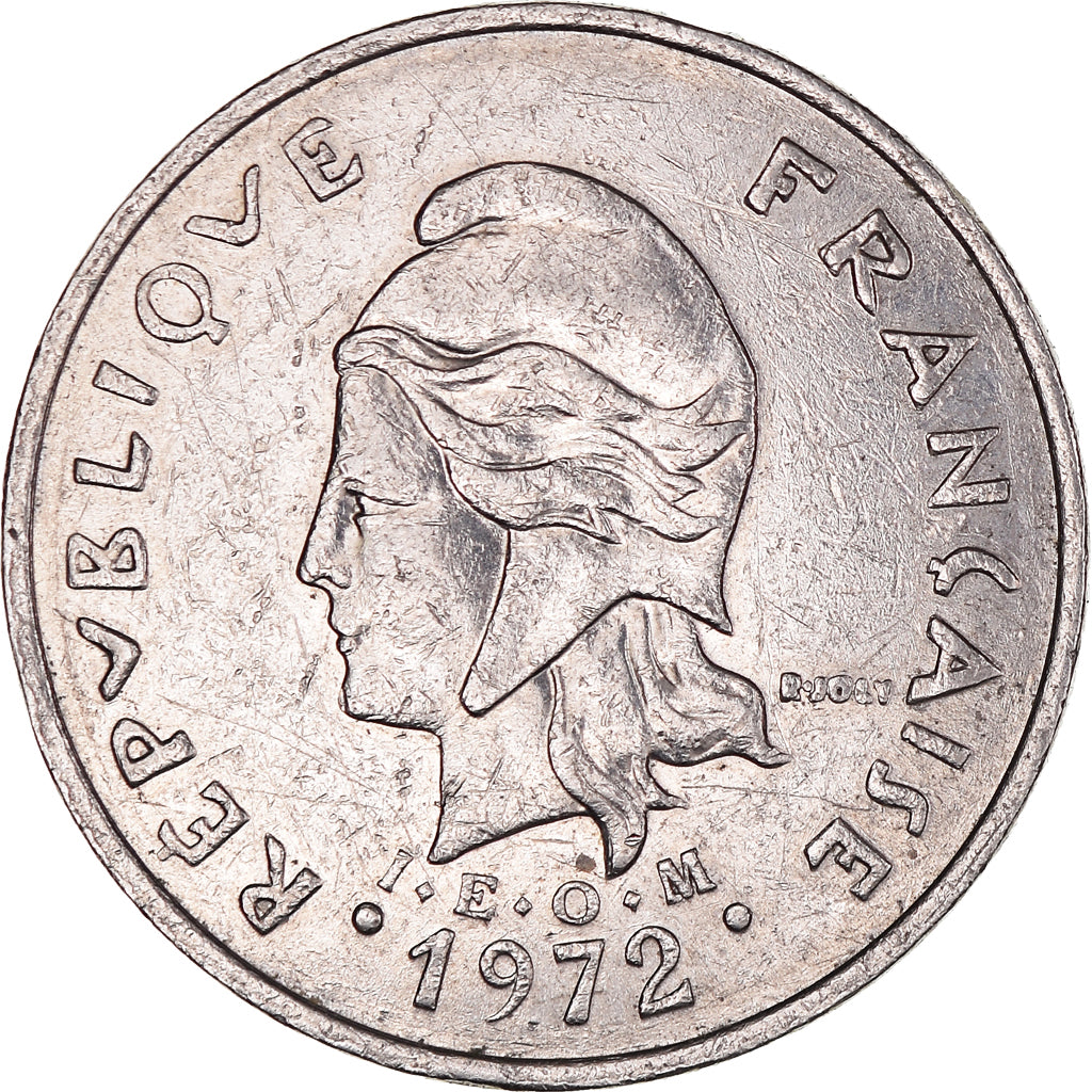 Monnaie, Nouvelle-Calédonie, 20 Francs, 1972, Paris, TTB, Nickel, KM:12