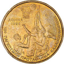 Moneta, Grecja, 100 Drachmes, 1998, Athens, AU(55-58), Aluminium-Brąz, KM:170