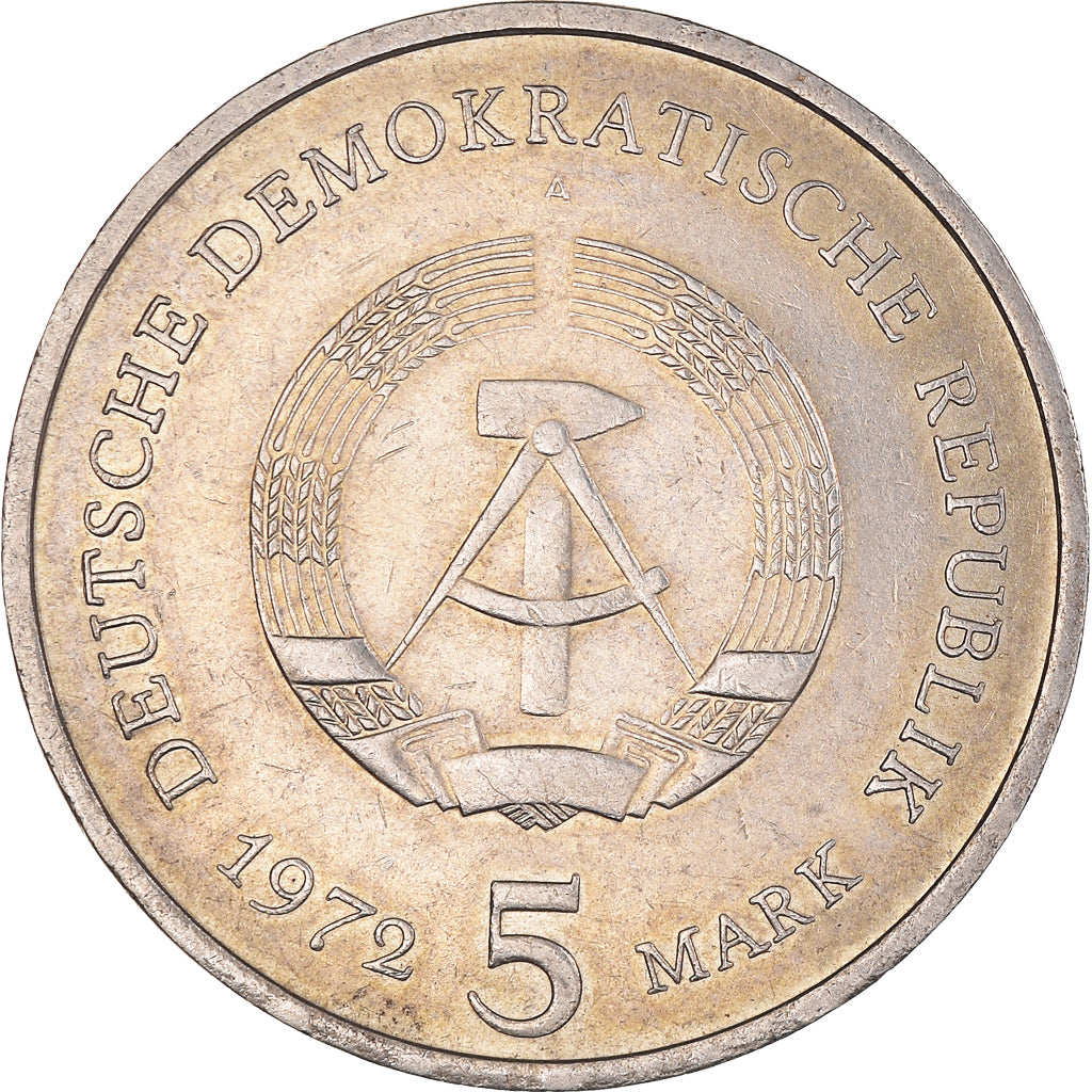 Coin, GERMAN-DEMOCRATIC REPUBLIC, 5 Mark, 1972, Berlin, EF(40-45)