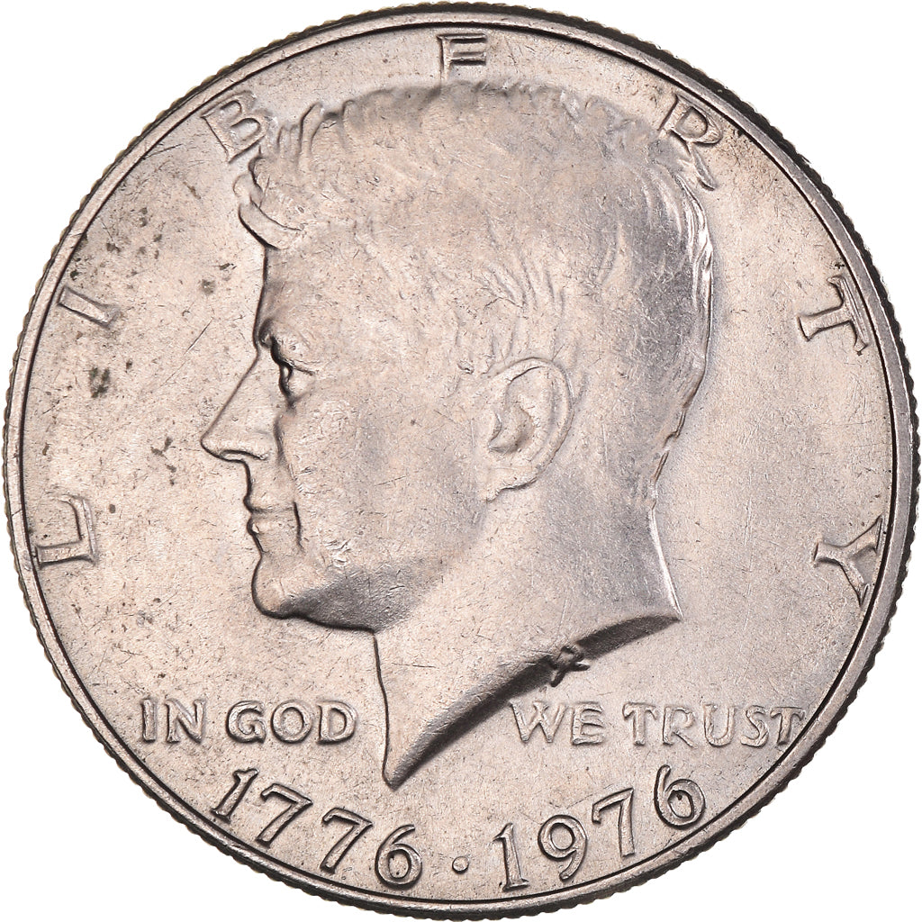 Moneda, Estados Unidos, Kennedy, Half Dollar, 1976, Philadelphia, MBC+, Cobre -